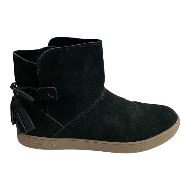 Koolaburra by UGG | Skyller Slip-on Ankle Booties Black Suede Tassel Womens 7 - Picture 5 of 14